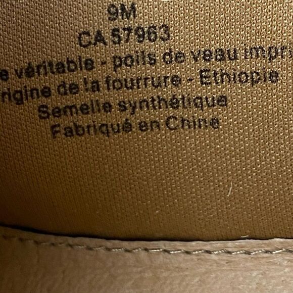 HALOGEN IVIE CALF HAIR PLATFORN LEOPARD PRINT SNEAKERS womens size 9 - Picture 7 of 8